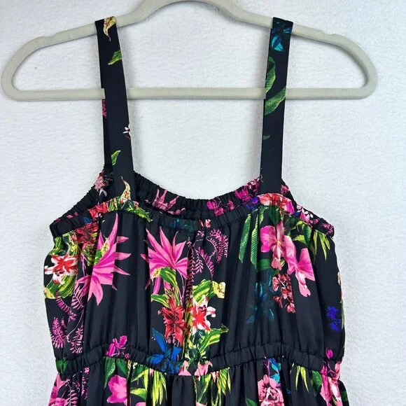 INC International Concepts Floral Tiered Maxi Dress Womens Small Resort Beach - Picture 10 of 14